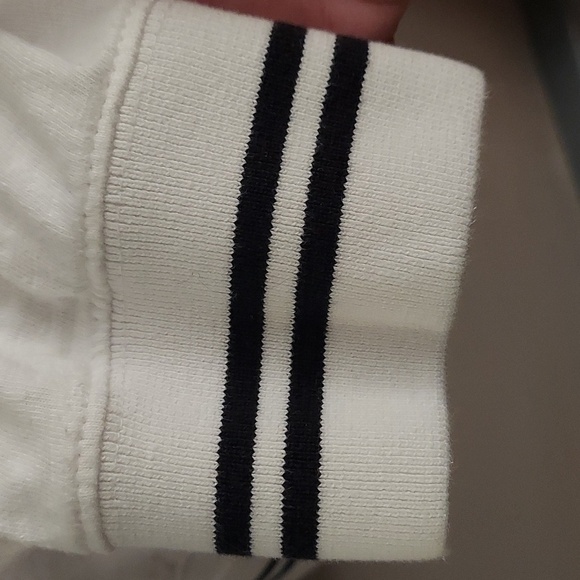 AMERICAN EAGLE OUTFITTERS Nautical White and Navy Long Sleeve Hoodie - Picture 5 of 10